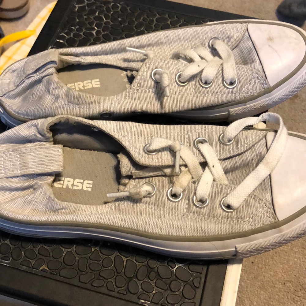Converse sneakers gray and green